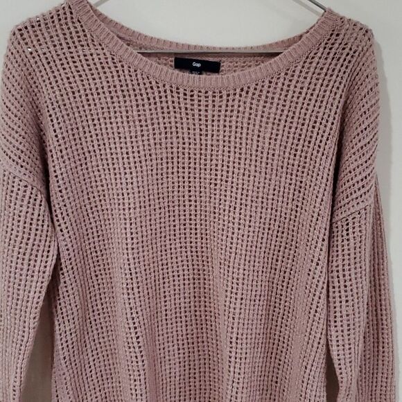 GAP salmon pink embellished knit sweater - Picture 2 of 7